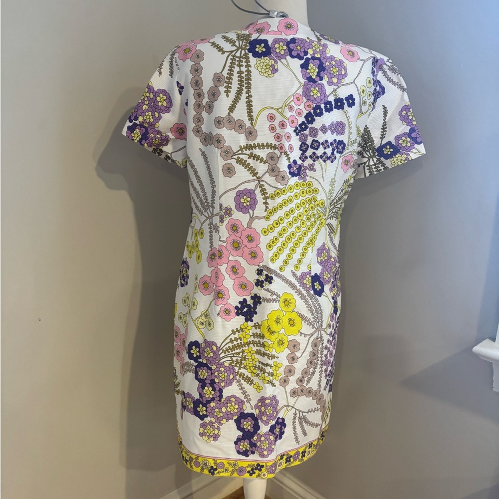 Trina Turk Arboretum Crescent Drive Ottoman mini shift dress 10 - Picture 4 of 8